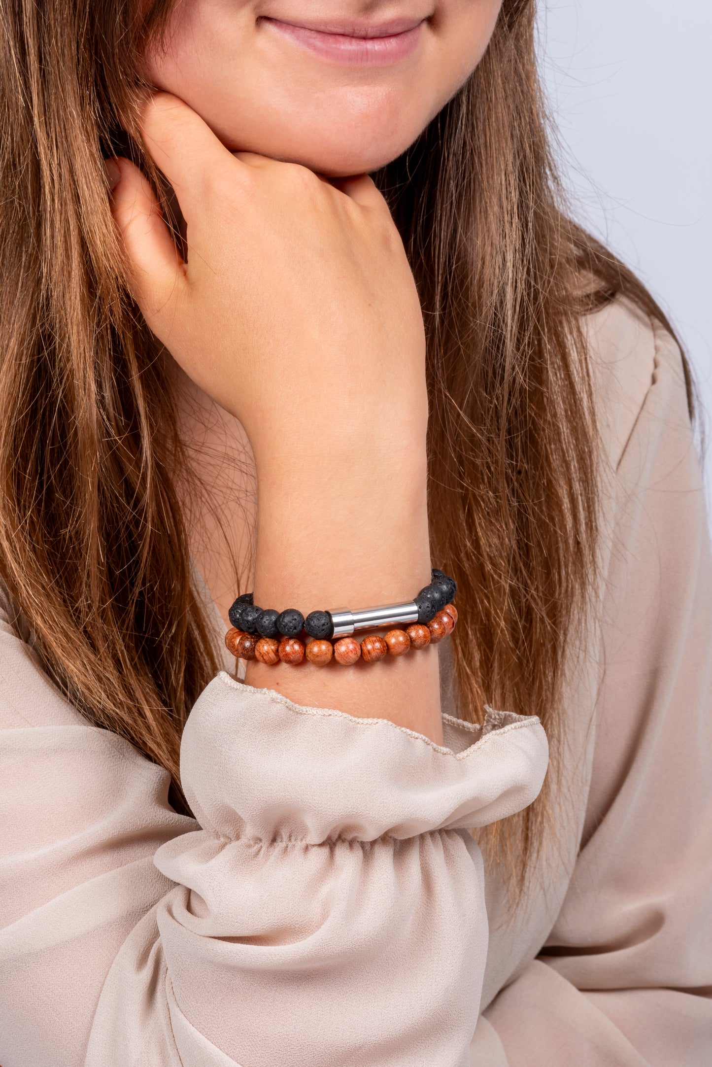 Glaubenssatz-Armband Edelsteinperlen