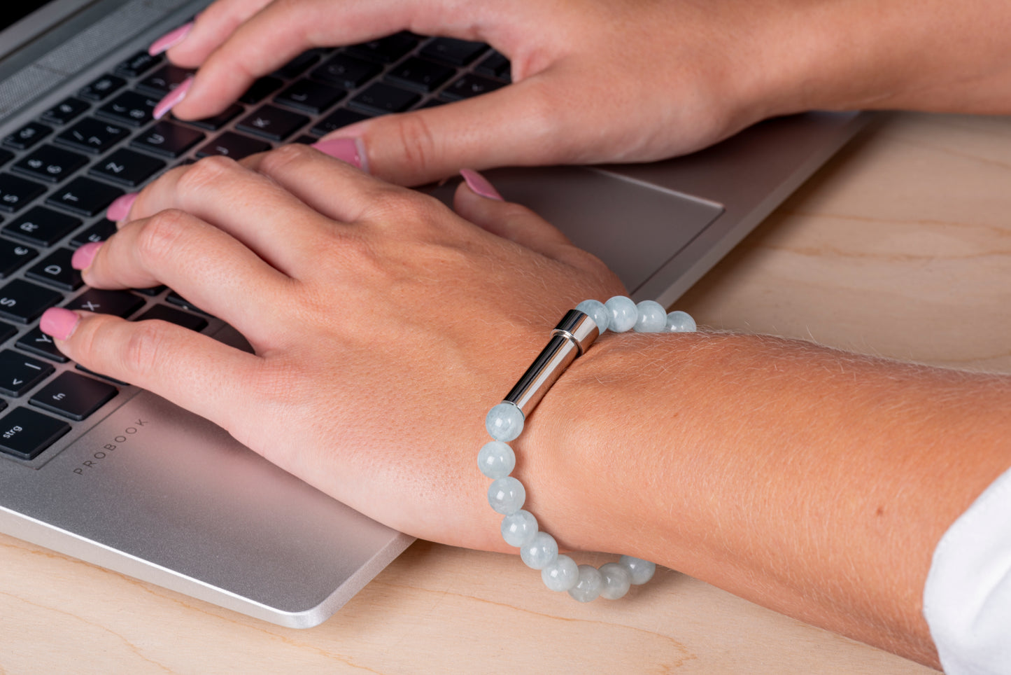 Glaubenssatz-Armband Edelsteinperlen